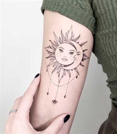 que significa el tatuaje de la luna y el sol